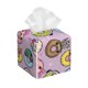 thumbnail image 1 of Balery Cute Donuts Porta Pañuelos de Cuero con Estampado – Funda Moderna Cuadrada para Caja de Pañuelos, Dispensador 5x5x5'', 1 of 7