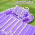 thumbnail image 3 of MoKo Pool Floats Adult, Large Floating Bed with Ice Bar, Tanning Bed Pool Raft Inflatable Lounger with Drink Holder Tanning Chair Inflatable Pool Toys for Party Beach Backyard, 3 of 6
