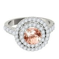 thumbnail image 3 of Mauli Jewels Rings for Women 1.85 Carat Diamond And Moragnite Ring 4-prong 14k White Gold, 3 of 6