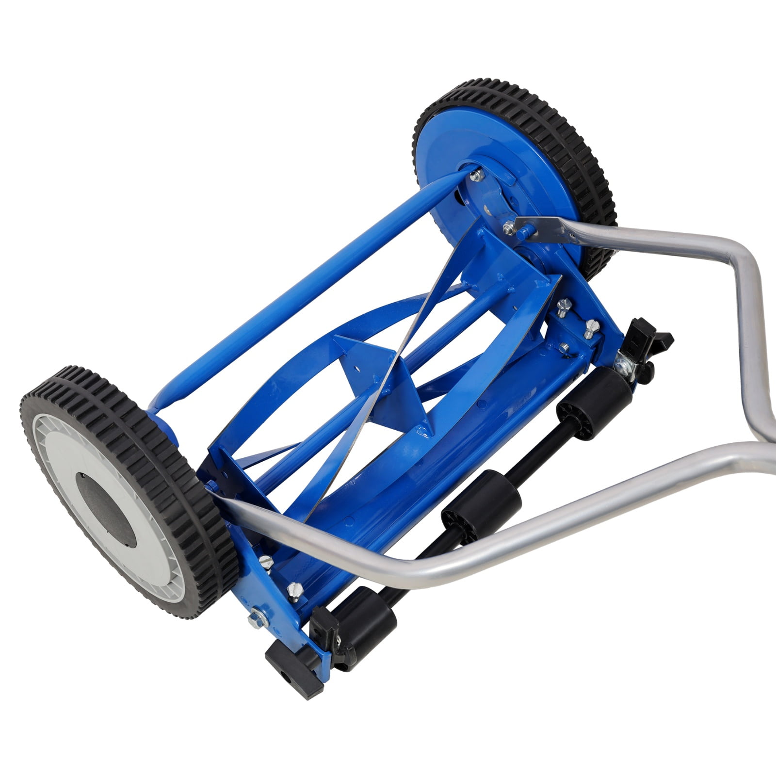 Deiokin 14" Push Reel Lawn Mower, 5-Blade Manual Grass Cutter with Ball Bearings, 8.5" Composite Wheels, T-Grip Handle