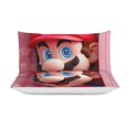 thumbnail image 3 of Super Mario 3-Piece Bedding Sets, Comforter Set (1 Quilt Cover + 2 Pillow Cover), Soft Microfiber Duvet Cover Set with Zipper Closure, 3 of 8