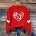 thumbnail image 6 of Women Valentines Day Shirts Round Neck Long Sleeve Casual Love Heart T Shirt Heart Elbow Patch Sweatshirt Loose Holiday T-shirt, 6 of 6