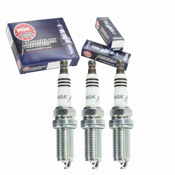 3 pc NGK Iridium IX Spark Plugs compatible with Mitsubishi Mirage 1.2L L3 2014-2018