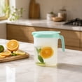 thumbnail image 4 of Cevemin High Borosilicate Glass Cold Water Pitcher with Stainless Steel Lid - Heat-Resistant 1.6L Glass Pitcher for Sun Tea, Iced Coffee, Infused Water and Family Entertaining at Home, Office, 4 of 7
