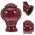 thumbnail image 1 of UPOUART 6 Pcs Embouts de Tringle à Rideaux Marron Grain de Bois Décoratifs Protègent les Rideaux avec Installation Facile, 1 of 6