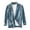 A-Blue1299, variant on XIAONU Mens Lightweight Blazer Notched Lapel Two Button Rolled Sleeve Jacket Casual office Tops