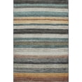 thumbnail image 2 of Addison Rugs Mayfield Premium Machine Washable Transitional Stripes Beige Rectangle Rug, 3' X 5' Machine Washable Transitional Stripes Beige Oversized Sherpa Throw Blanket, 2 of 7