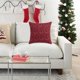 thumbnail image 4 of Christmas Snowflake Plaid Throw Pillow Cover Festive Holiday Decor For Birthday Christmas Parties Soft Cozy Cushion Cover For Couches/Chair Ideal Christmas Gift, 4 of 6