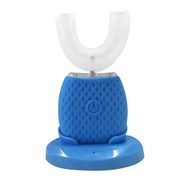 leyfeng Cepillo de dientes eléctrico en forma de U para adultos, cepillo de dientes automático recargable inalámbrico de 360 grados con temporizador automático de 30 s, resistente al agua IPX7