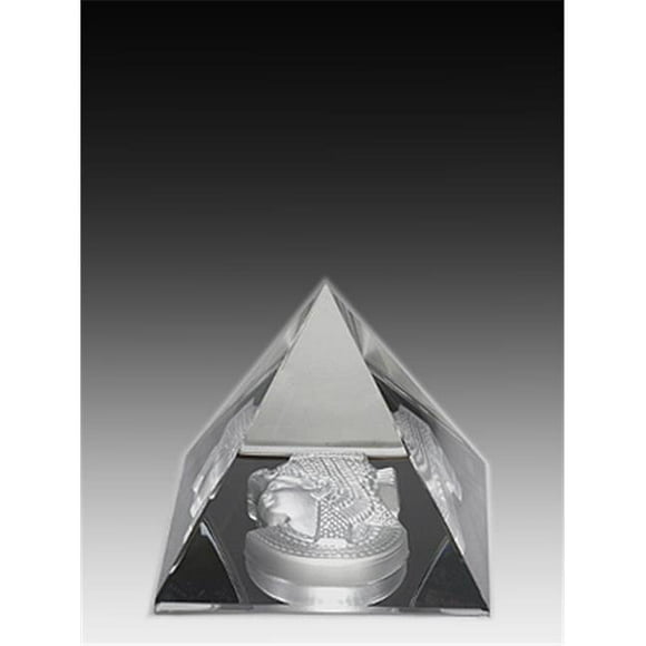54-55 2.16 L x 1.88 H in. Crystal Pyramid - Cleopatra Egyptian Figurines