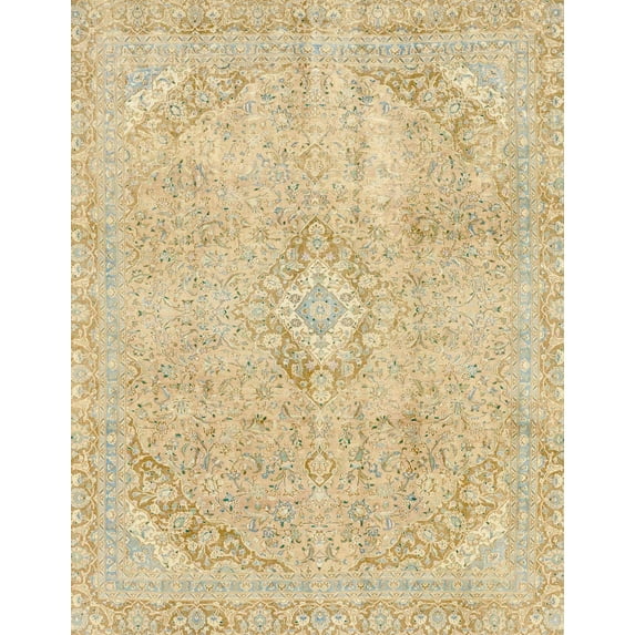 Ahgly Company Indoor Rectangle Abstract Brown Gold Abstract Area Rugs, 2' x 3'