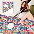 thumbnail image 6 of Yayeee Faucet Mat for Kitchen Sink 14.7" Diatomite Long Splash Guard Pad, Blue Colorful Circles, 6 of 7