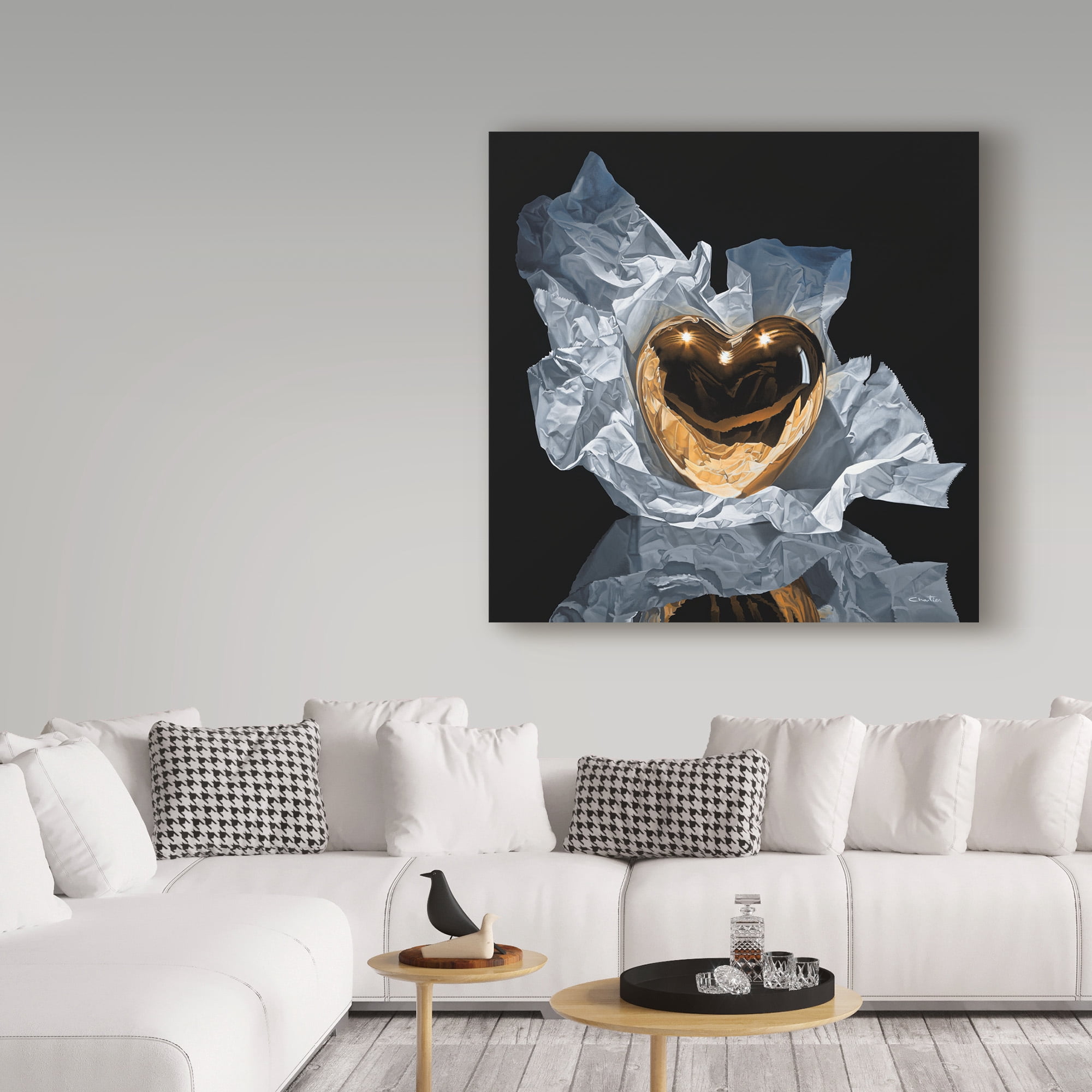 Francois Chartier 'Heart Of Gold' Canvas Art