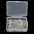 thumbnail image 2 of 100 Pcs Métal pour Fixation /trame de Cheveux//forme de Robe - Argent, 32 mm, 2 of 8