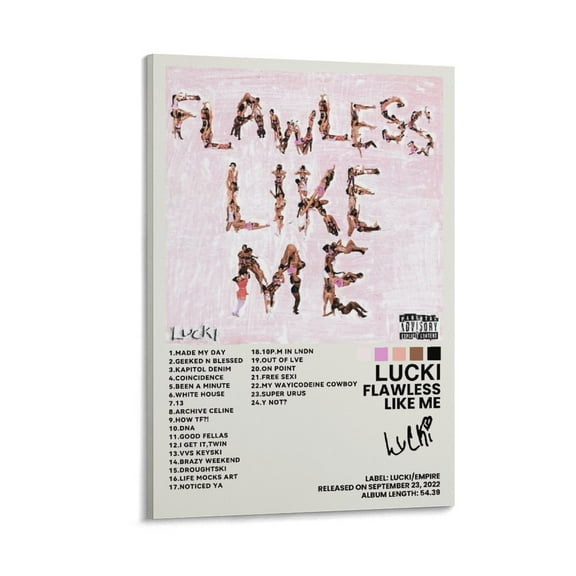 Lucki Music Album Posters for Room Aesthetic (3) Poster For Bedroom Kitchen Bathroom Living Room Office Decor