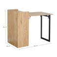 thumbnail image 2 of Escritorio plegable abatible, elegante y minimalista, estructura de acero, 2 of 9