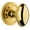 Lifetime Brass, variant on Grandeur Ciredn_Prv_234 Circulaire Solid Brass Rose Privacy Door Knob Set - Brass