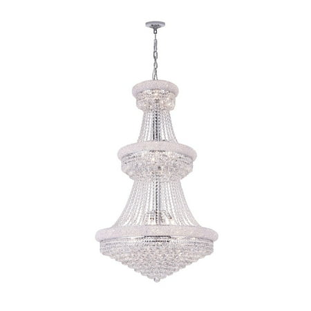 

CWI Lighting Empire 32 Light Down Transitional Metal Chandelier in Chrome