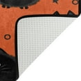 thumbnail image 5 of SKYSONIC Halloween Spooky Cats Non-Slip Area Rug, Orange Cartoon Star Floor Carpet Comfort Floor Mats Decor for Indoor Front Porch Living Room Bedroom Kitchen, 36"x24", 5 of 7