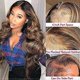 thumbnail image 5 of Peluca de cabello humano con encaje frontal, efecto ombré, ondas brasileñas, 13x4, pre-depilada, densidad 150, para mujeres negras., 5 of 5