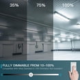 thumbnail image 5 of NSF 4FT LED Vapor Tight High Bay Fixture, 155/185/200W Vapor Tight Light, 3500K/4000K/5000K, 32000LM, 160LM/W, IP66 Waterproof Led Shop Light 4FT for freezers carport Greenhouse, 5 of 7
