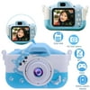GANZTON Children Video Camera 1080P HD,Kids Camera,Dual Camera,Selfie Camera with 32G Card for 4-12 Years Old Boys Girls Gifts