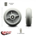thumbnail image 2 of SCC-8" Thermoplastic Rubber Donut Tread Wheel Only w/Roller Bearing-600 lbs Cpty, 2 of 2