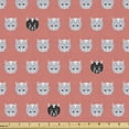 thumbnail image 1 of Cats Sofa Upholstery Fabric by the Yard, Symmetrically Arranged Kitty Kittens Modern Pop Art Cartoon Design Print, Decorative Fabric for DIY Home Accents, 10 Yards, Coral Pale Purpleblue by Ambesonne, 1 of 4