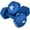 G. 15 lbs - Nautical Blue - Pair, variant on F. 12 lbs - Baltic - Pair Hexagonal Vinyl Coated Dumbbell Pair, Non-Roll Hand Weights for Home Gym, Strength Training & Full Body Fitness Workouts