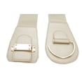 thumbnail image 3 of New Women Light Gold Champagne Elastic Band Wide Belt Metal Hook Buckle Size L XL, 3 of 12