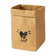 thumbnail image 2 of Kraft Paper Storage Bags for Food - Washable Leak- for Snacks Cookies Vegetables and Sandwiches Reusable Grocery Packaging Safe for Direct Food Contact - Yellow, 2 of 6