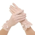 thumbnail image 1 of PMVFHDE Black Gloves Womens Short Lace Breathable Riding Sunscreen Wedding Gloves Ice Silk Non Slip Screen, 1 of 3
