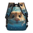thumbnail image 4 of Easygdp Cute Swimming Guinea Pig Mochila Ergonómica Versátil para Laptop - Múltiples Bolsillos, Correas Ajustables, Unisex para Escuela, Viajes y Actividades al Aire Libre-One Size, 4 of 5
