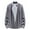 Gray, variant on WREESH Men's Striped Shirt Long Sleeve Button Down Business Casual Top with Contrast Modern Office Wear