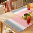 thumbnail image 4 of Pink and Grey Ombre Placemats Set of 6 Gradient Gradual Color Place Mats Table Mats Kitchen Dining Home Outdoor Party Table Decoration, 4 of 9
