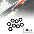 thumbnail image 1 of Siruishop 50 Pcs Œillets de Badminton Rondelles en Nylon Universelles Portables pour Double Trous de Fil de Réparation Œillets Anneaux Noir, 1 of 2