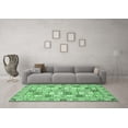 thumbnail image 3 of Ahgly Company Indoor Rectangle Abstract Emerald Green Modern Area Rugs, 6' x 9', 3 of 4