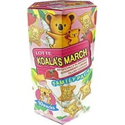 Lotte Koala's March Cookie with Strawberry Cream, 6.89 oz (Pack of 1)