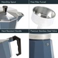 thumbnail image 3 of Cafetera y espresso Primula Classic con estufa, 6 tazas, color azul, 3 of 6
