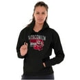 thumbnail image 4 of PACMAN Wisconsin State Leveling Up Hoodie Sweatshirt Women Men Brisco Brands S, 4 of 6