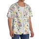thumbnail image 2 of Balery Cute Cow Camisa Casual de Manga Corta con Botones para Hombre, Texturizada, Estilo Cubano, para Playa, Verano-X-Large, 2 of 5