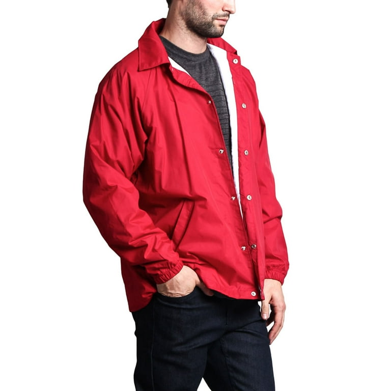 Long red windbreaker sale