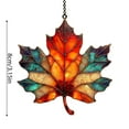 thumbnail image 3 of BNNG Maple Window Hanging Ornament Acrylic 3.15 Inch Fall Decor - Sun Catcher Wall Décor for Autumn Seasonal Home Thanksgiving Harvest Hanging Decoration, 3 of 5
