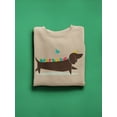 thumbnail image 3 of Image Conscious Birds On A Dachsund Sweatshirt Womens -Jay Fleck Designs, Female Casual Fit, 3 of 4