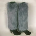 thumbnail image 6 of SANWOOD Leg Warmers Winter Fashion Solid Color Women Boot Covers Warm Furry Faux Fur Leg Warmers, 6 of 7