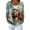 Light Blue, variant on Women's Fashion Long Sleeve Christmas Snowman Snowflake Print Jacket Cardigan for Holiday Party and Casual Daily Wear,Red,L