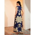 thumbnail image 2 of JUNWELL Femmes Été Boho vintage maxi Robe Femmes Poche en Vrac casual Imprimer A-Ligne Robes, 2 of 7