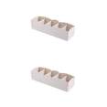 thumbnail image 3 of Billuyoard Organizador de plástico Corbata Sujetador Calcetines Cajón Envase cosmético Cajas de almacenamiento divisorias multipropósito blanco 6*26.5*8 cm 2piezas Billuyoard CBP001550, 3 of 5