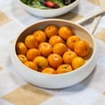 thumbnail image 6 of LEXA 12" Handmade White Bamboo Wooden Fruit Bowl for Kitchen Counter - 130 oz Lightweight Large Bamboo Wood Salad Bowl, 6 of 11