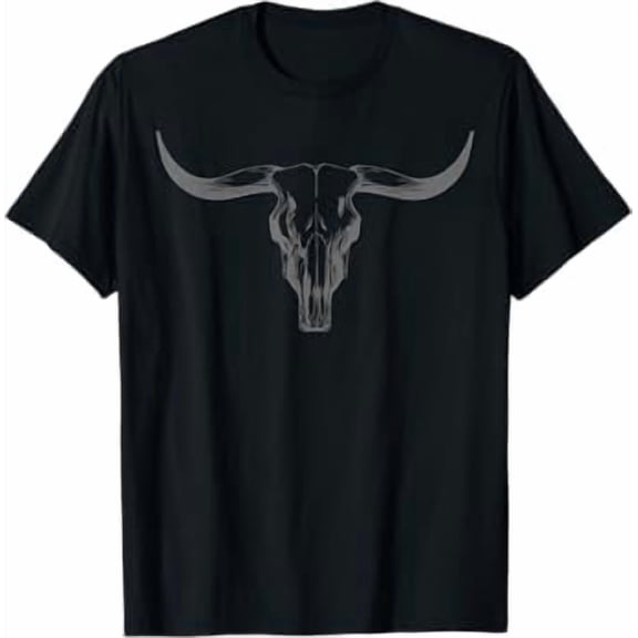 Western Boho Cow Skull Cowgirl Cowboy Bull Skull Vintage T-Shirt